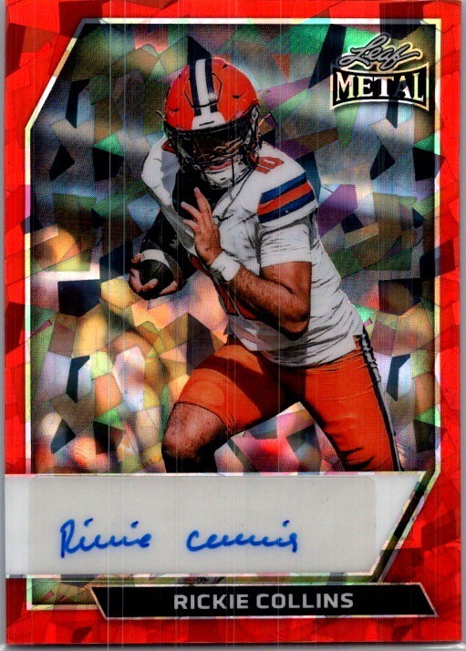 Rickie Collins 2026 Leaf Metal Football 1/1 Auto