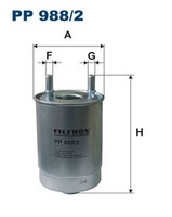 Kraftstofffilter Filtron PP 988/2 Leitungsfilter FüR Renault DZ0 KZ0 JZ0 Megane