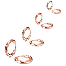 316L Surgical Stainless Steel Small Hoop Earrings 8mm 10mm 12mm 14mm Hypoalle...