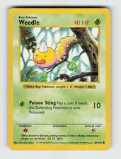 Weedle ビードル ●シャドウレス　Shadowless ウィザーズ Weedle [Shadowless] #69 Prices | Pokemon Base Set | Pokemon Cards