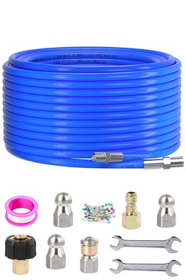 #ad Sewer Jetter Kit for Pressure Washer 50FT 5800 PSI Water Jet Drain Cleaner H... $52.00