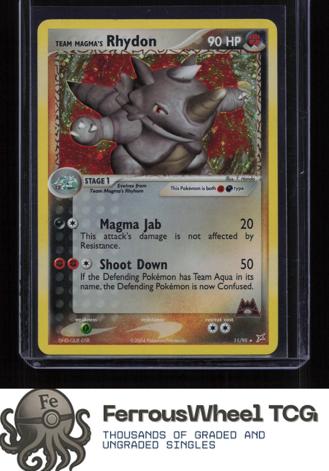 Team Magma's Rhydon 11/95 - Team Magma vs Team Aqua - (NM-/LP+)