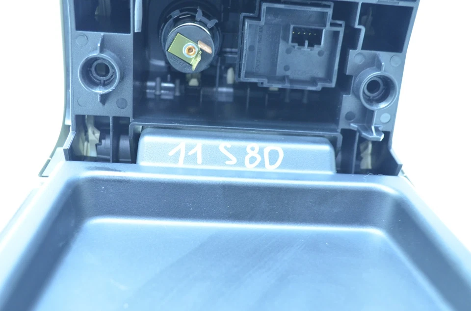 07-11 VOLVO S80 CONSOLA CENTRAL REPOSABRAZOS TAPA CUBIERTA BEIGE OEM Foto 3 de 4