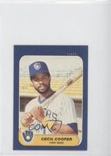 1986 Fleer Classic Miniatures Cecil Cooper #100 0b1