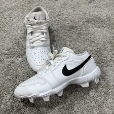 Jordan 1 Low Youth Multisport Cleat White 11C-6Y HF6885-100 Football Baseball