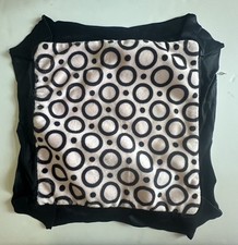 Little Giraffe Baby Girl Security Blanket Lovey Black Circles Satin Trim