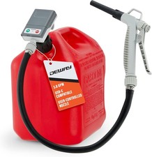 DeWay Gas Can Fuel Transfer Pump with Trigger Nozzle Fast 3.8 GPM Flow Rate, 5