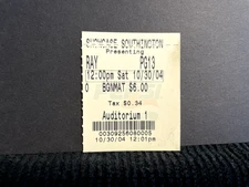 Vintage Movie Ticket Stub Ray