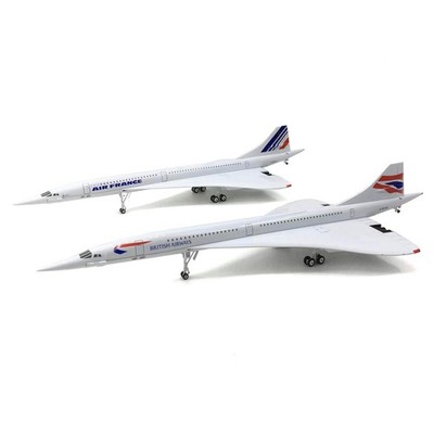 2X 1/200 Concorde ÜBerschall Passagier Flugzeug Air France Atemweg Modell f6319