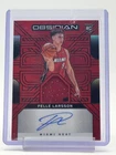 PELLE LARSSON 2024-25 OBSIDIAN ROOKIE PATCH RED FLOOD AUTO #RJI-PEL HEAT Q2371
