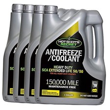 150,000 Mile 50/50 Prediluted Yellow Antifreeze/Coolant 4 Pack of 1 Gallon