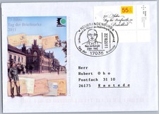 Tag der Briefmarke SST Brief Neubrandenburg 2011 Hans v. Rudolphi