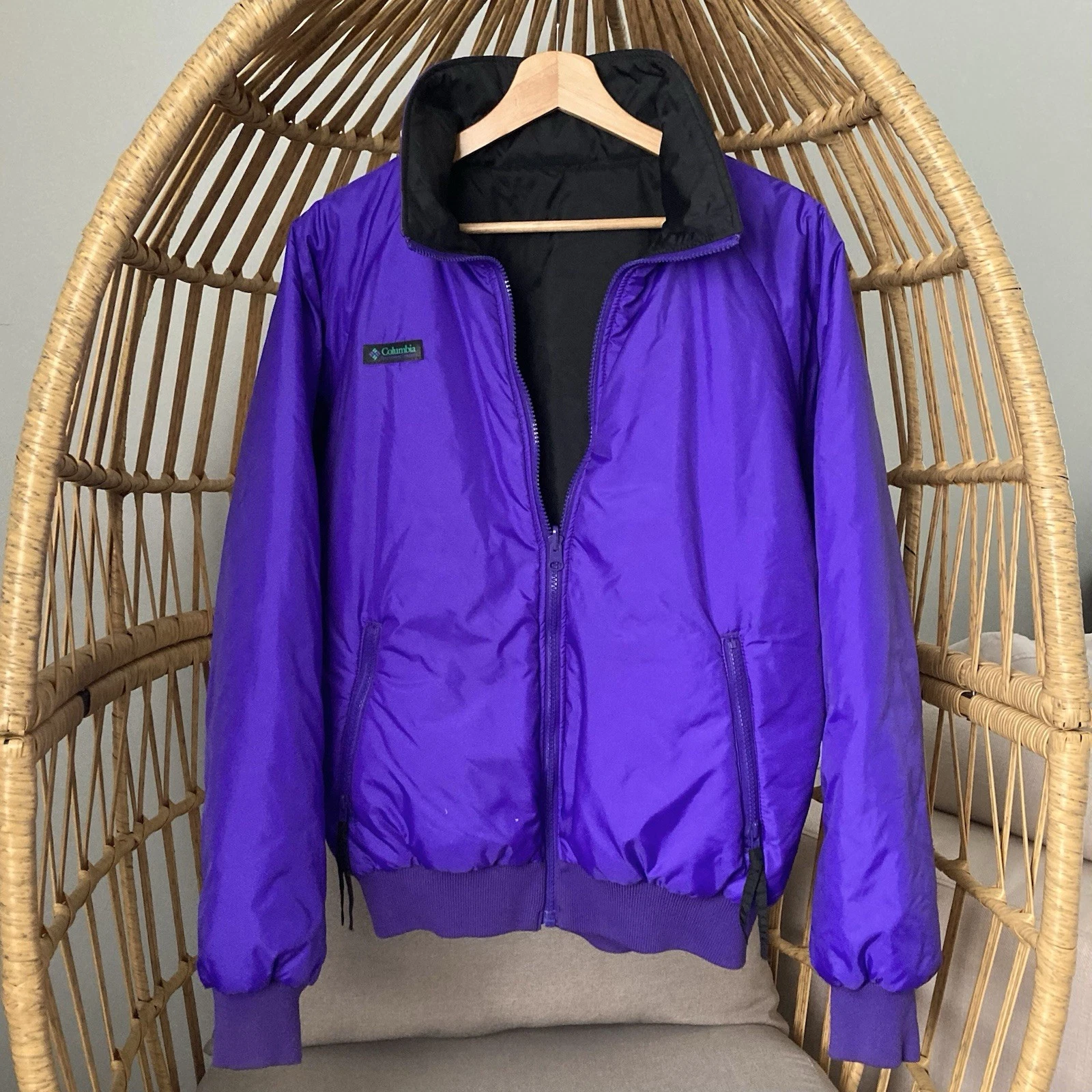 Vintage Columbia Reversible Puffer Jacket Purple / Black Men’s M 90s Y2K Unisex
Opens in a new windo