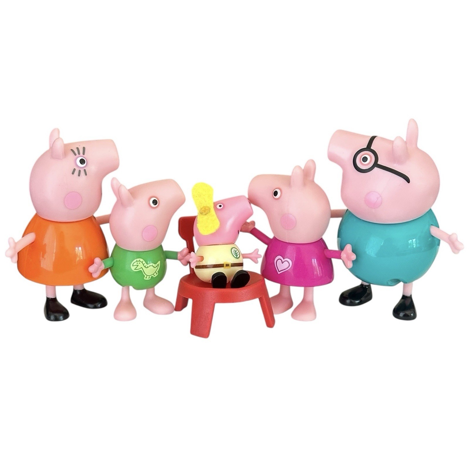 GC Poseable Baby Evie, Cousin Chloe & Baby Alexander, 2 Grands, Peppa Pig Core 4