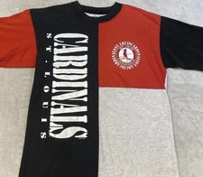 VTG St. Louis Cardinals T-Shirt XL MLB Baseball Color Block 1994 Single Stitch