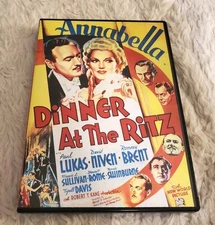 DINNER AT THE RITZ DVD Annabella PAUL LUKAS David Niven VERY GOOD