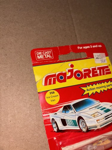 Majorette Fourgon Red ICE CREAM TRUCK VAN 224-259 Diecast NOS France Vintage - Picture 4 of 7