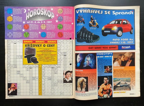 BACKSTREET BOYS COVER, JON BON JOVI POSTER, No. 18/1997, CZECH MAGAZINE BRAVO - 第 15/17 張圖片