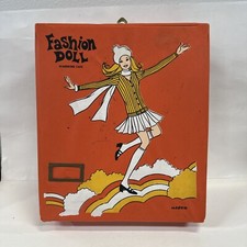 Vintage Barbie Clone Fashion Doll Case Clothing Trunk. 2 Barbies  Accessories