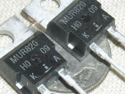 2 Nos Mur0 Ultra Fast 35ns Rectifier Diode 8a 8 A Amp 0v 0 V To 2 2 Usa Ebay
