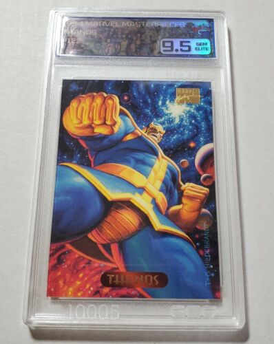 1994 Marvel Masterpieces #122 Thanos ECG 9.5 Gem 🔥 POP 1 - Picture 1 of 7