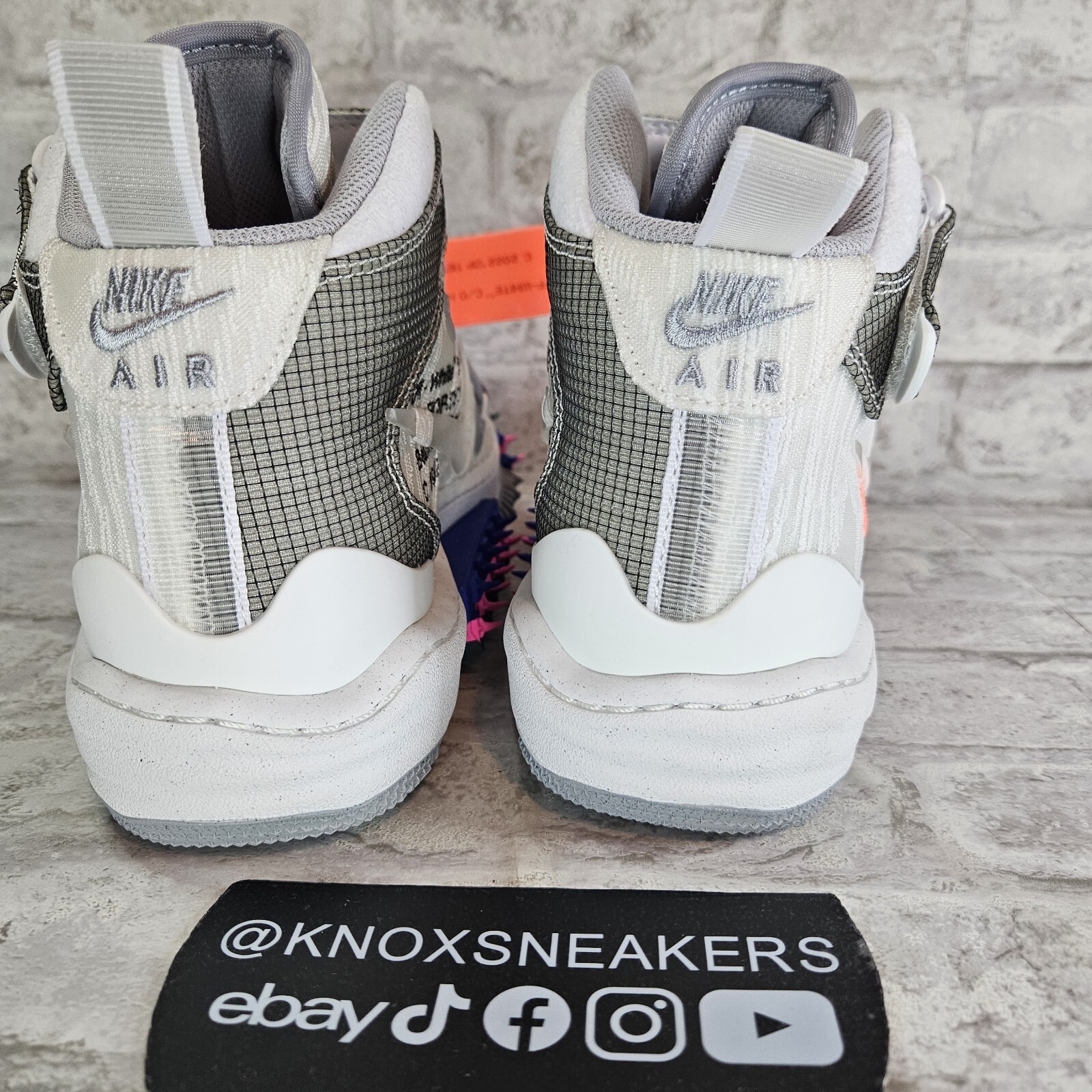 OFF WHITE X NIKE Nike x Off White Air Force 1 Mid SP bianche AF1 DO6290 100 da uomo taglia 9