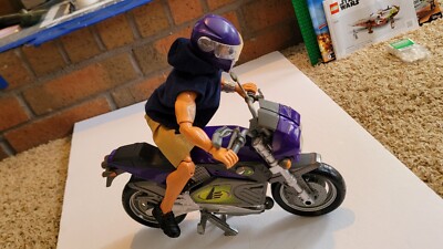 VINTAGE MAX STEEL 12” INCH ACTION FIGURE MOTORCYCLE!
