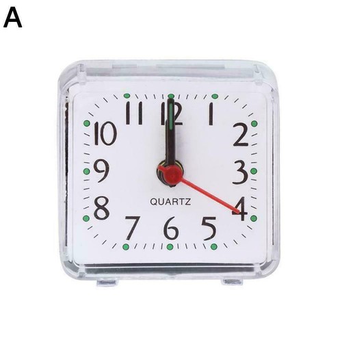 1Pc Modern Mini Quartz Clock Travel Alarm Clocks Bedroom Table Clock USD O9H7 - Picture 7 of 14