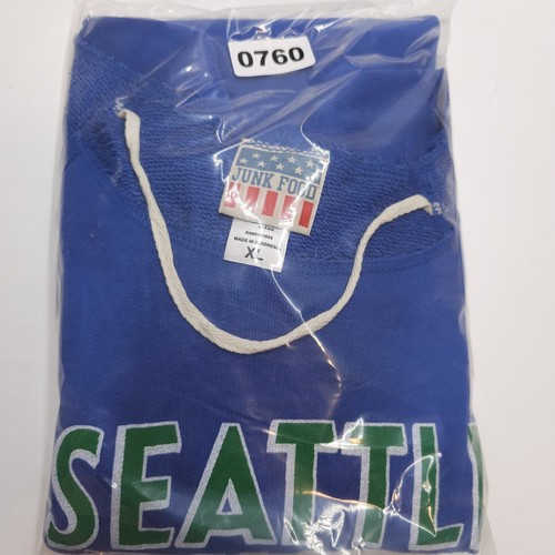 Junk food Sweatshirt Size XL Seattle Seahawks Long Sleeve Blue Womens - Picture 8 of 8