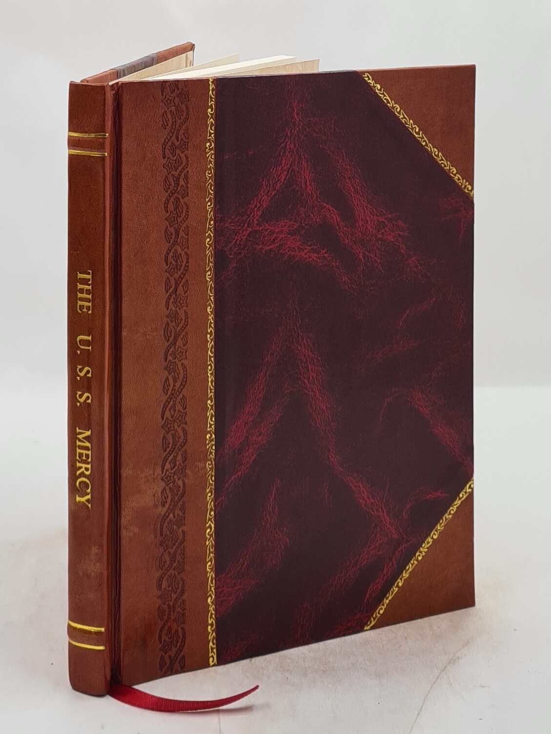 USS Mercy Souvenir Log Book - Leather Bound Edition - Naval History