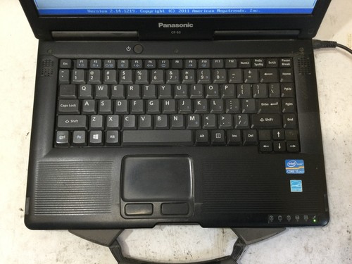 PANASONIC TOUGHBOOK CF-53 - BOOTS TO BIOS - INTEL I5 3320M - 4GB RAM - READ - BB - Picture 2 of 7