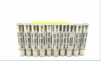 Fusible SIBA FF 0.5A 500mA 1000V Pour Multimètre Fluke F15B F17B F18B - 6.3x32 Mm, Neuf