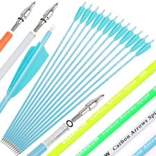 30" Carbon Arrows Archery 4" Turkey Feather SP600 Arrowhead Bow Shooting Hunting