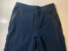 Vintage Lululemon Men's Discipline Pants Sz S Blue Metal Zippers Working Fly