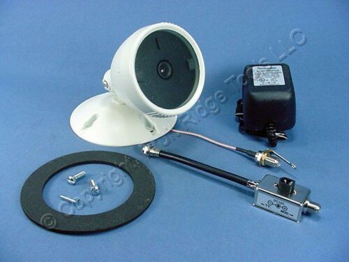 New Leviton SMC Indoor Outdoor Security Camera w/ Modulator RG59 RG6 48213-BMC - Afbeelding 1 van 3