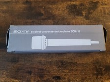 Sony ECM-18 Electret Condenser Microphone in original box with paperwork.