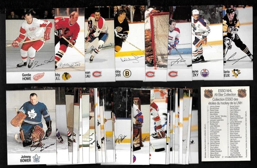 1983-84 CARD & 1988-89 ESSO ALL-STAR NHL HOCKEY STICKER & SCHEDULE SEE LIST