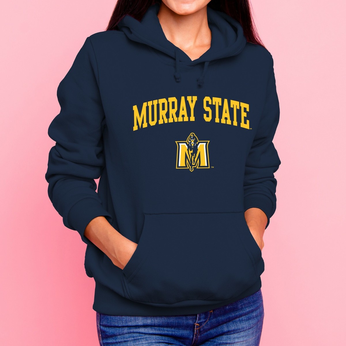 売れ筋商品|||コロシアム パーカー・スウェットシャツ アウター レディース Men's Navy Murray St. Racers Arch & Logo Pullover Hoodie Navy Murray State Racers Arch Logo Hooded Sweatshirt - Navy | eBay