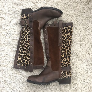 boots leopard steve madden