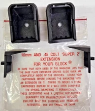 2 SCHERER GLOCK 10mm 45acp Models 20 21 29 30 TWO SHOT MAGAZINE +2 EXTENSION NOS