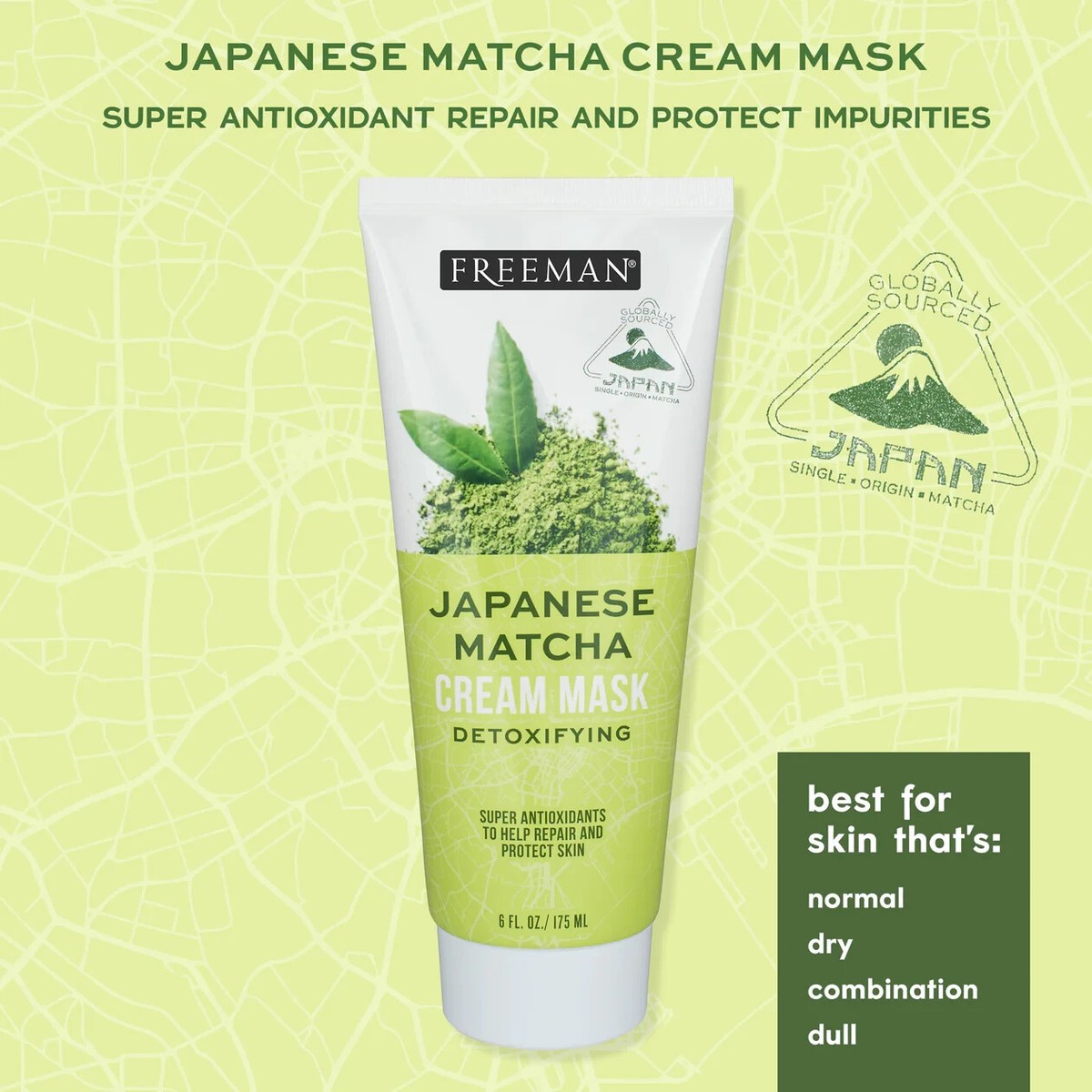 Exotic Blends Detoxifying Japanese Matcha Cream Mask (Set of 2