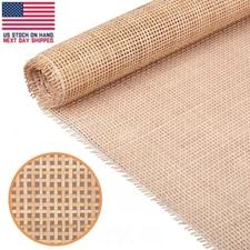 24" Width, 5ft Natural Square Cane Webbing Caning Roll Projects Woven Open-Mesh