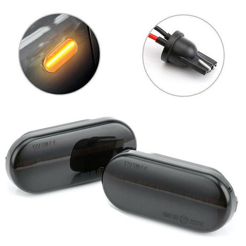 Per VW Bora Golf 4 Passat Polo Sharan T5 Bus LED nero indicatori di direzione laterali - Foto 5 di 7