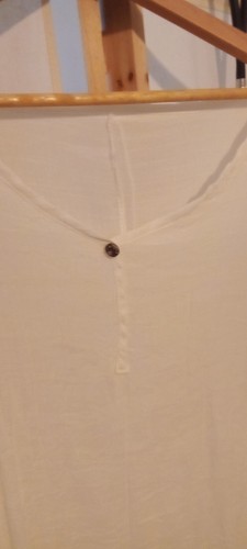 Sommerkleid 40 weiss crinkel wie neu - Bild 2 von 6