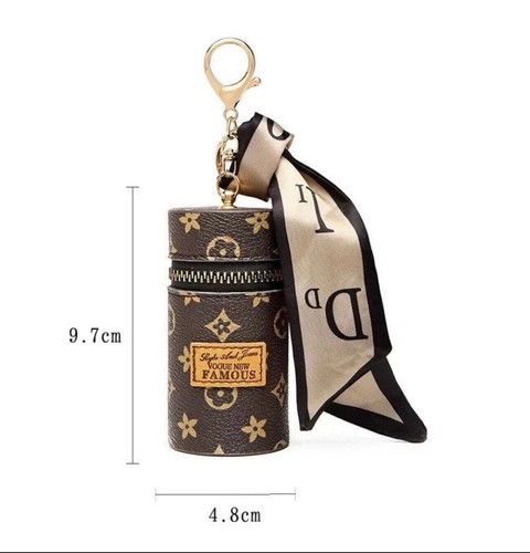 Lujo Soporte Lápiz Labial Llavero Bolsa Colgante Dije Llavero Decorativo - Imagen 6 de 13