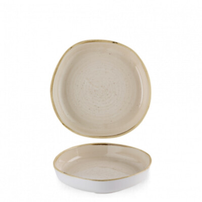 Churchill STONECAST Organic Walled Bowl Nutmeg Cream Schale Porzellan Ø 20 cm *