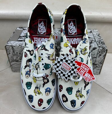 Mens Size 11.5 - Vans X Marvel - Marvel Heads -  Authentic - Rare Sold Out!