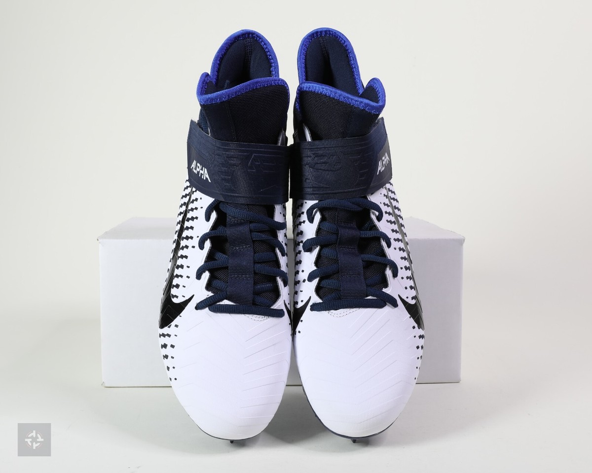 Nike Alpha Menace Pro 2 Navy Blue Football Cleats Men's Size 11.5