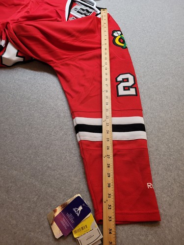 Neu mit Etikett Vintage Chicago Blackhawks Reebok NHL Trikot Herren XL Brandon Saad UVP $ 215 - Bild 16 von 17