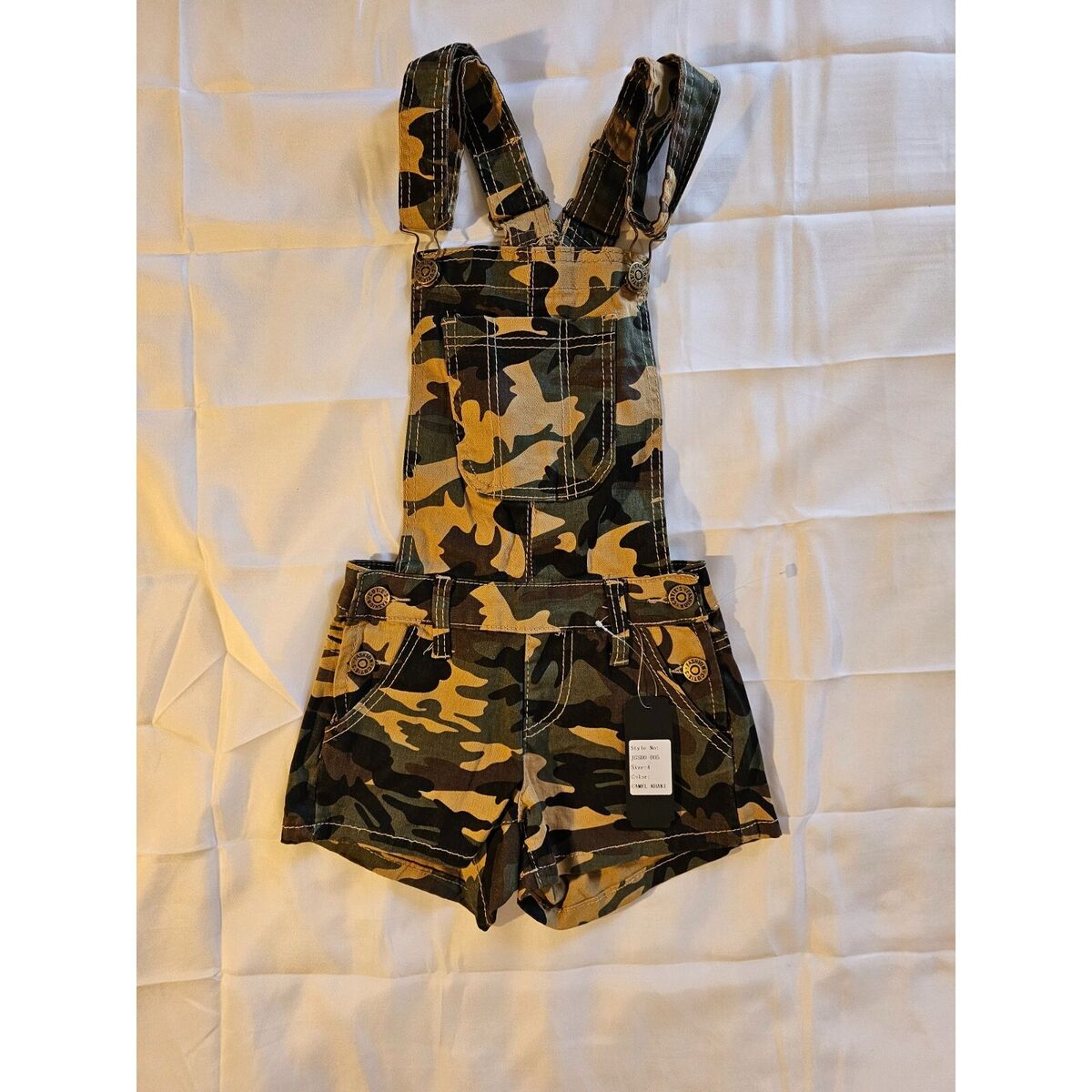 Girls bib store overall shorts